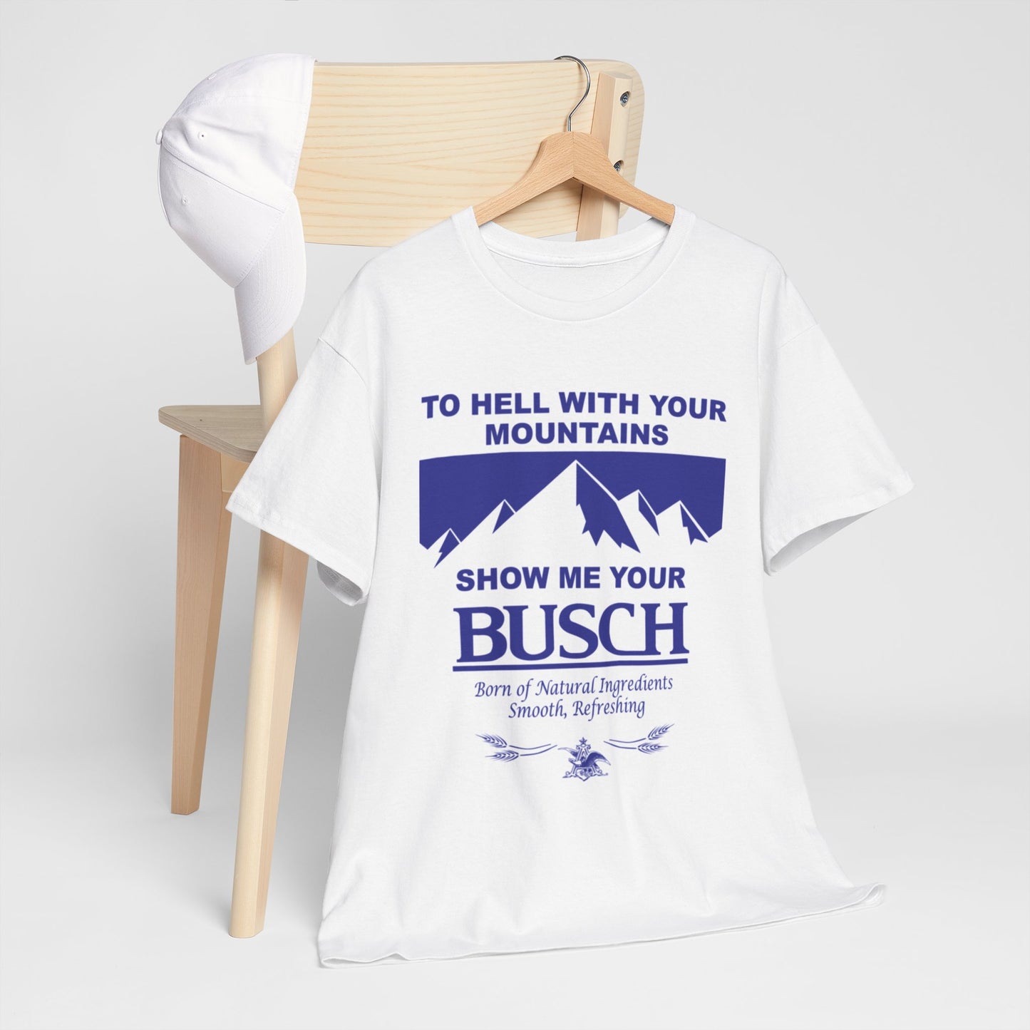 Show Me Your Busch Beer Graphic T Shirt Funny Vintage Unisex Heavy Cotton Tee