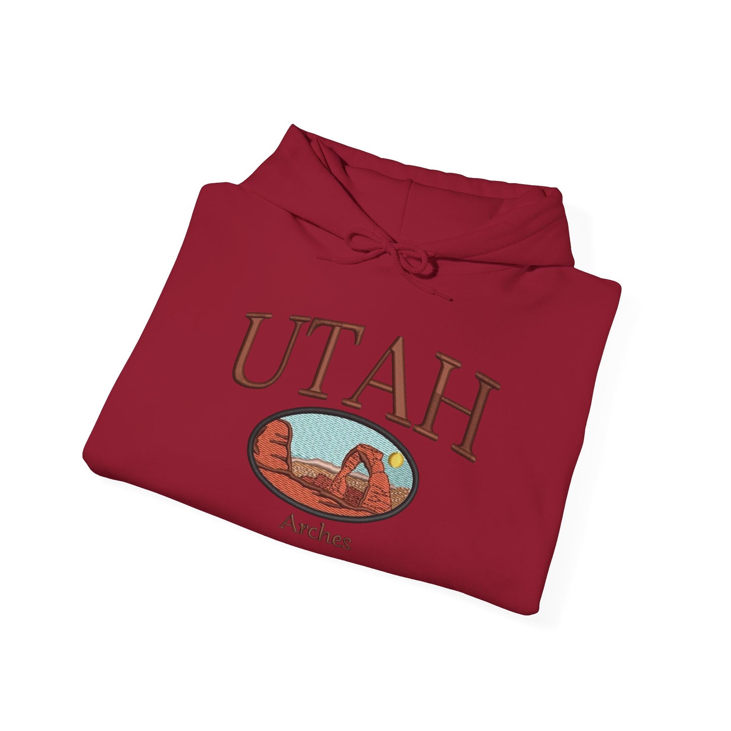 Utah Arches Graphic Hoodie Heavy Blend Sweatshirt NEW