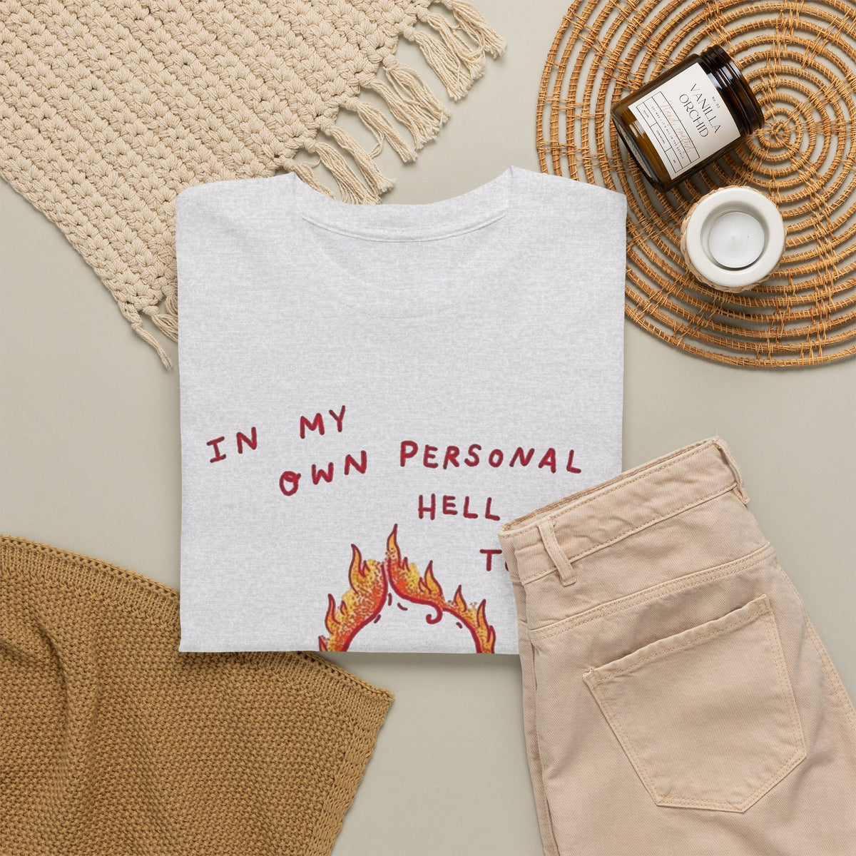 Personal Hell Flaming T-Shirt | Funny Dark Humor Graphic Tee Men's Graphic Tee
