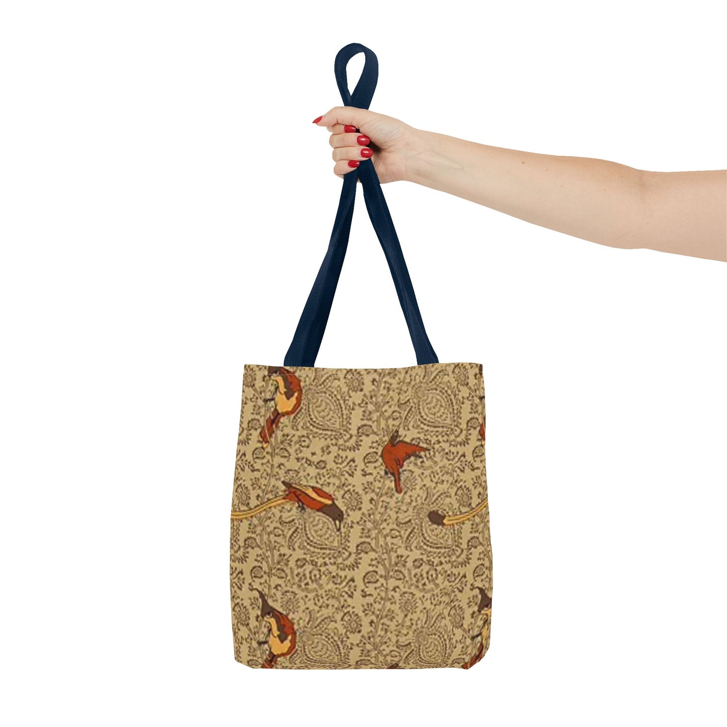 Gold Bird Pattern Multi Color BRAND NEW MODERN Tote Bag (AOP)