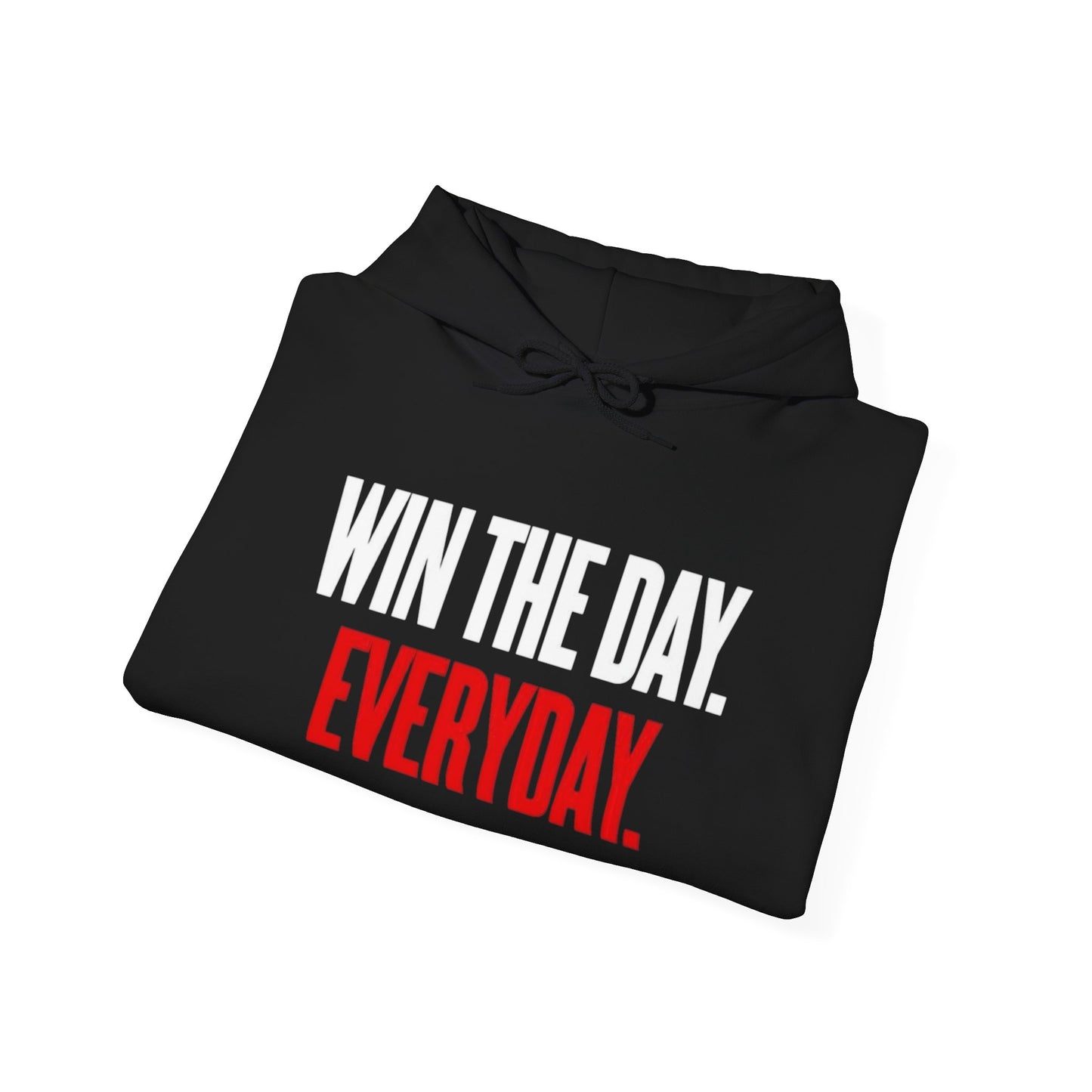 Win The Day Everyday Graphic Hoodie NEW ADULT Heavy Blend™ Hooded Sweatshirt