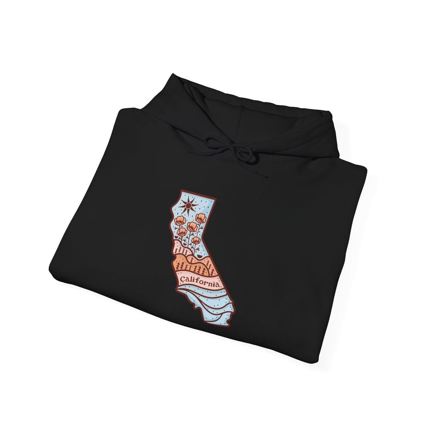 California State Graphic Hoodie Unisex Heavy Blend™ Hooded Sweatshirt