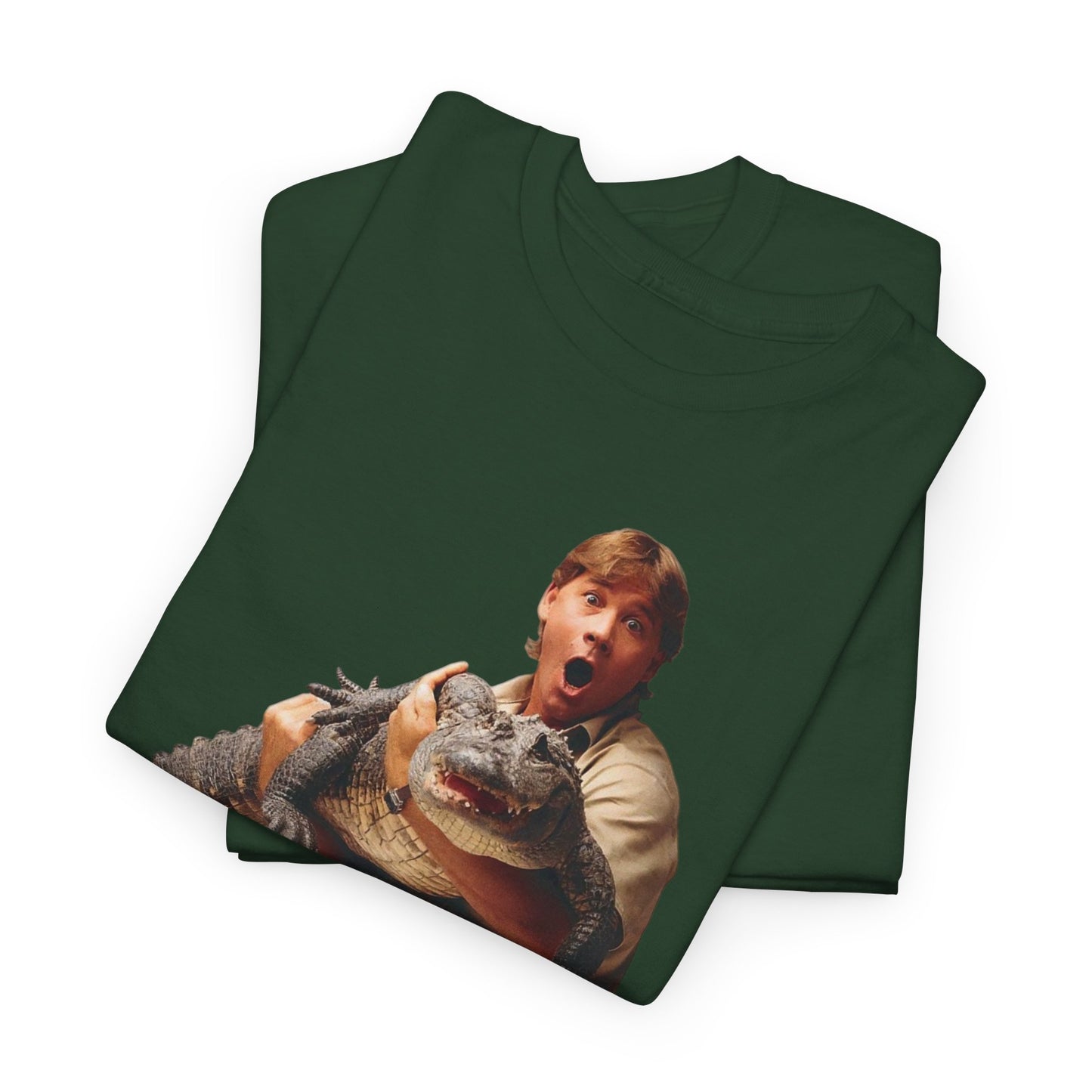 Crocodile Hunter Funny Retro 90's Graphic T Shirt Unisex Heavy Cotton Tee