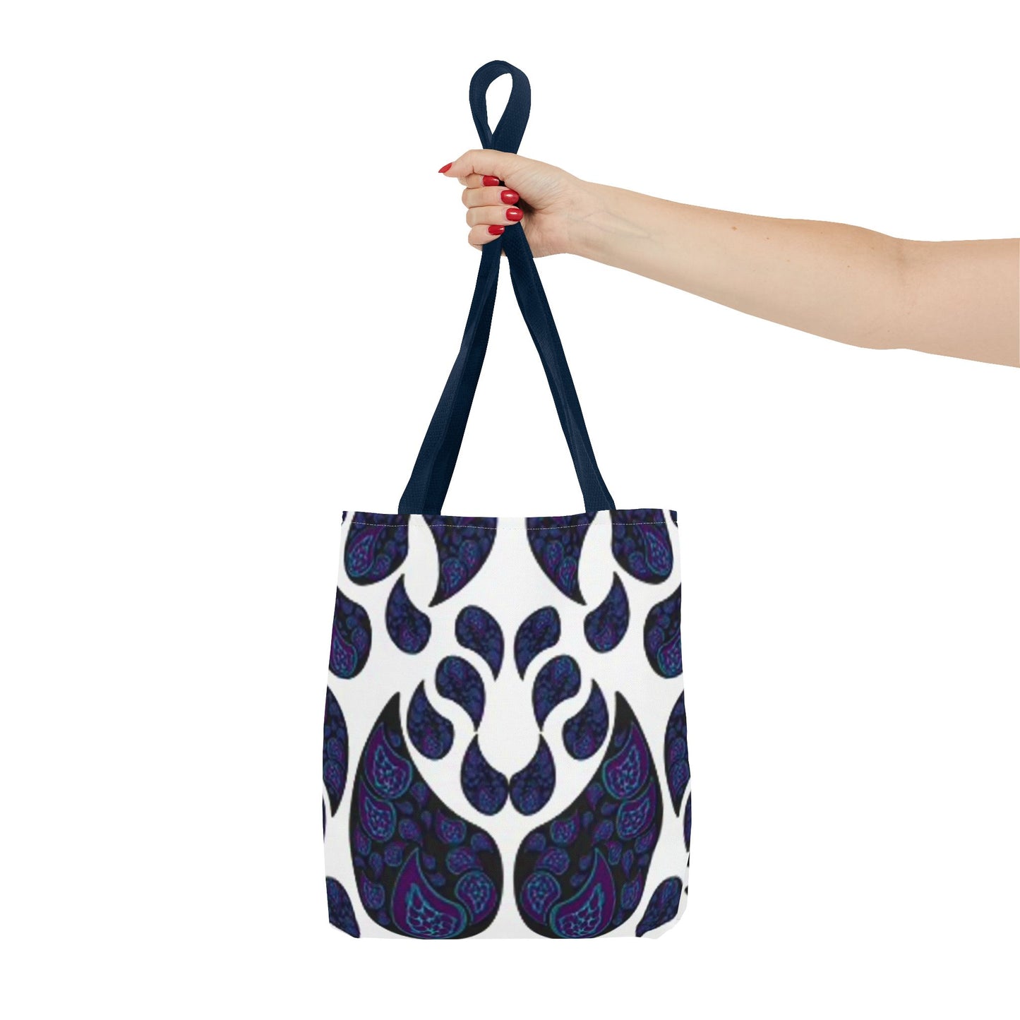 White And Blue Paisley Multi Color BRAND NEW MODERN Tote Bag (AOP)