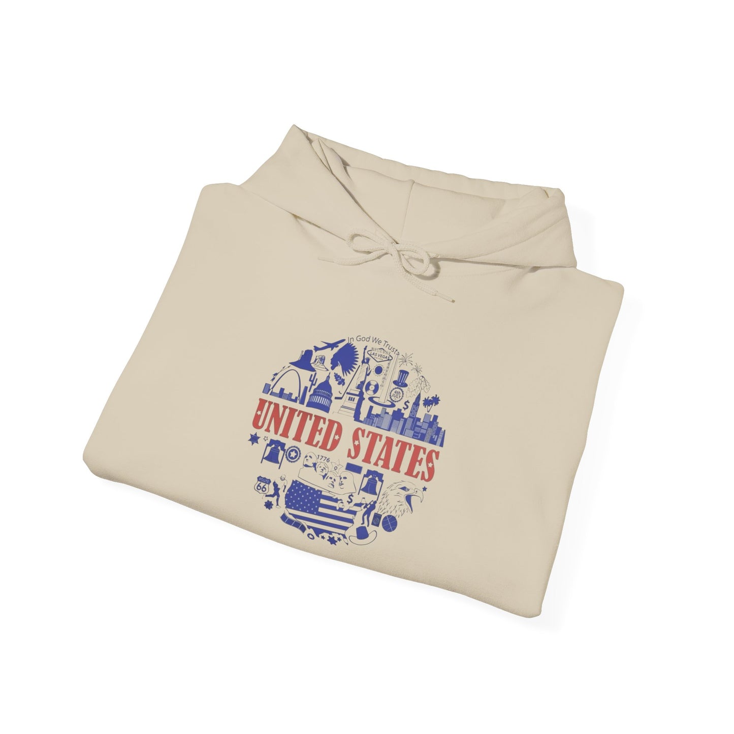 United States Graphic Hoodie Unisex Heavy Blend™ Hooded Sweatshirt