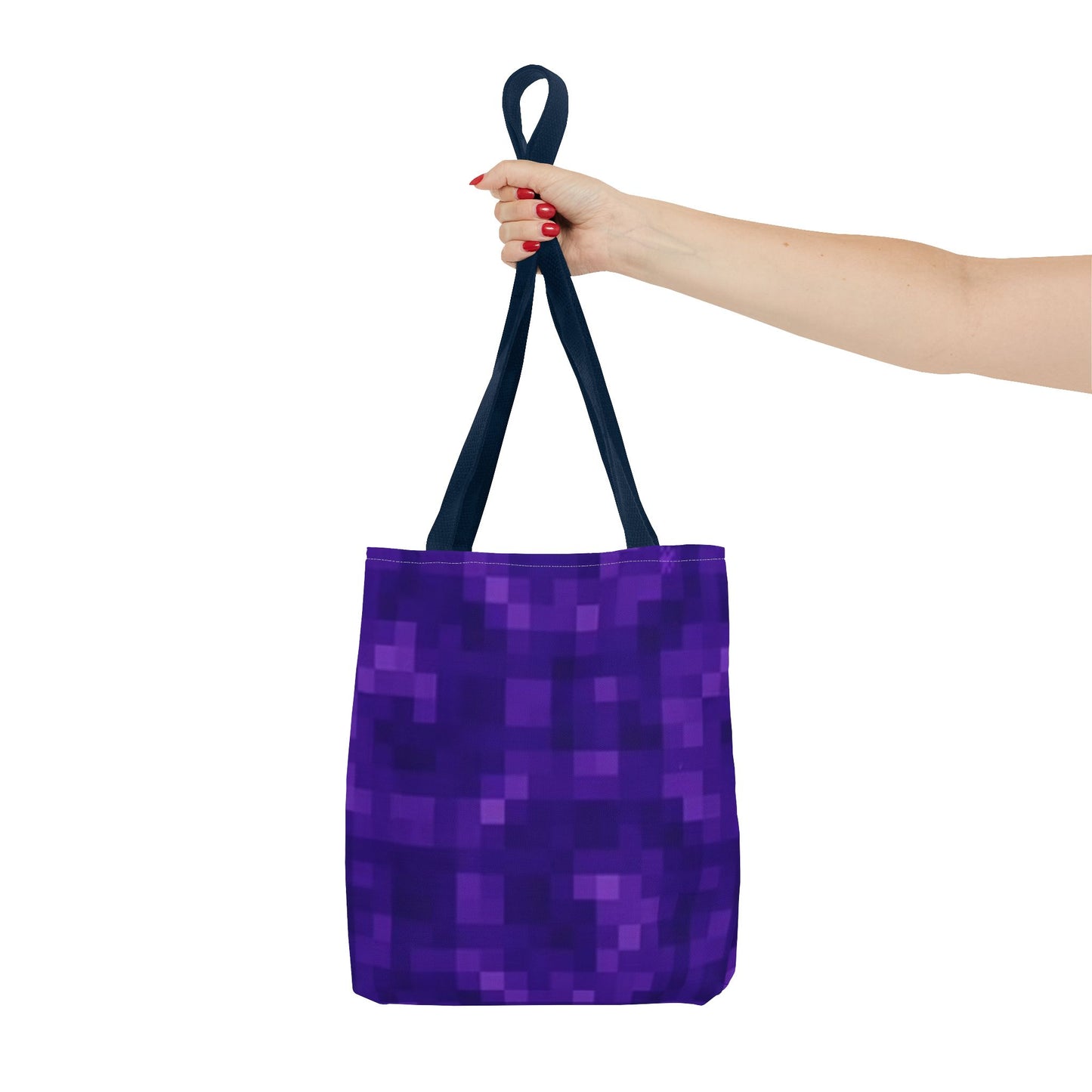 90s Pixelated Purple Multi Color BRAND NEW MODERN Tote Bag (AOP)