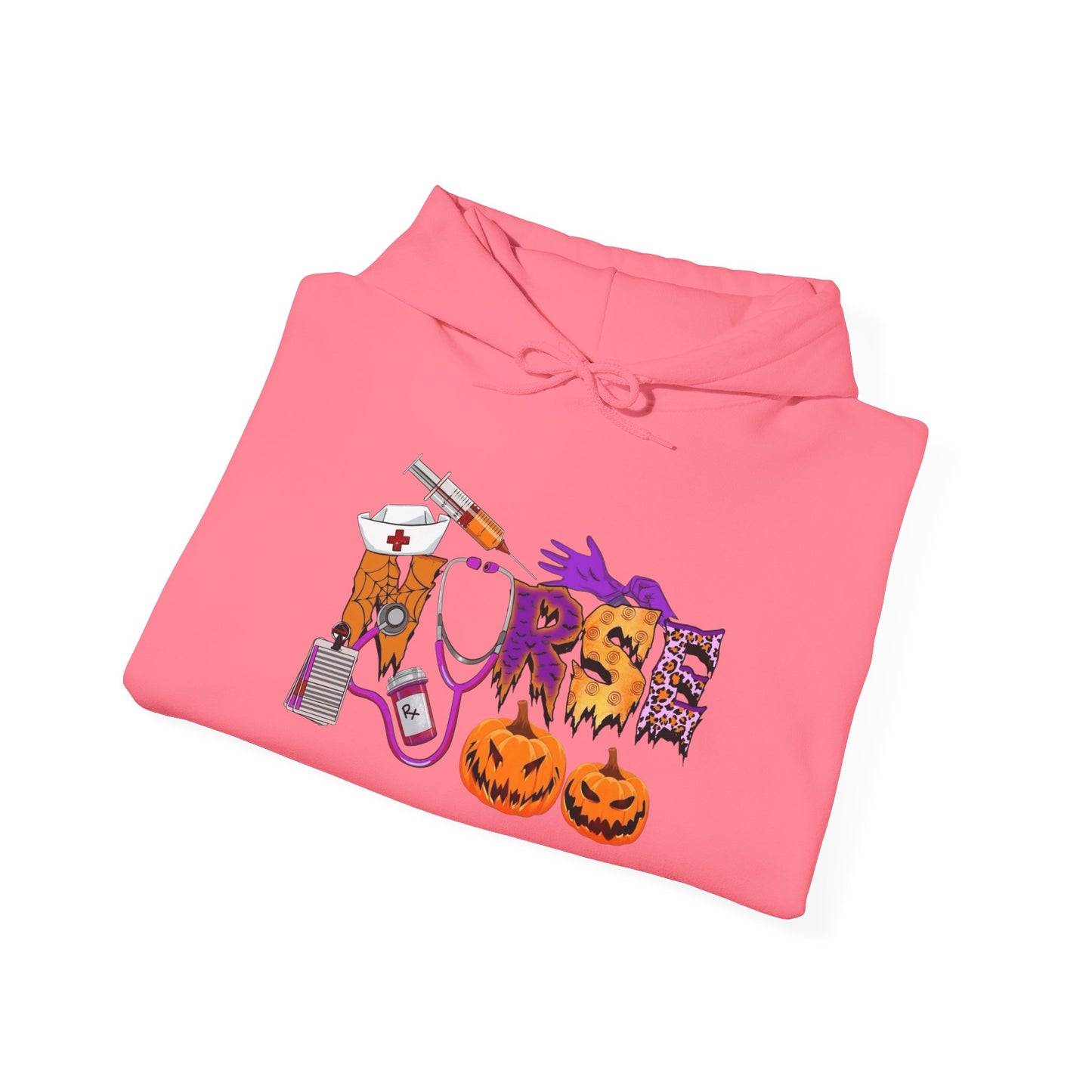 Nurse Halloween Graphic Hoodie Unisex Heavy Blend™ Hooded Sweatshirt