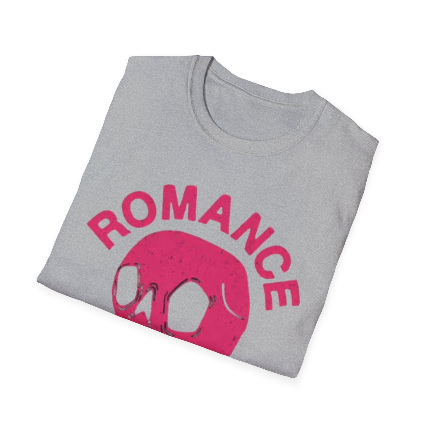 Romance Is Dead Graphic T Shirt Vintage Retro Skull Unisex Softstyle T-Shirt