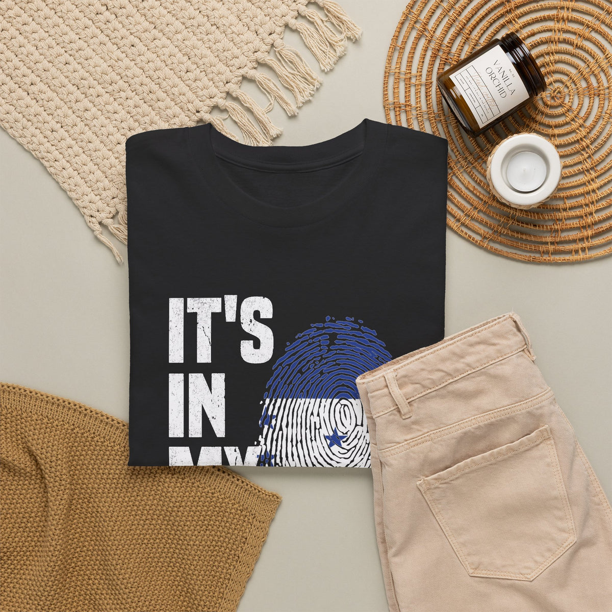 Honduras Graphic T Shirt Men's In My DNA Heavy Cotton Tee