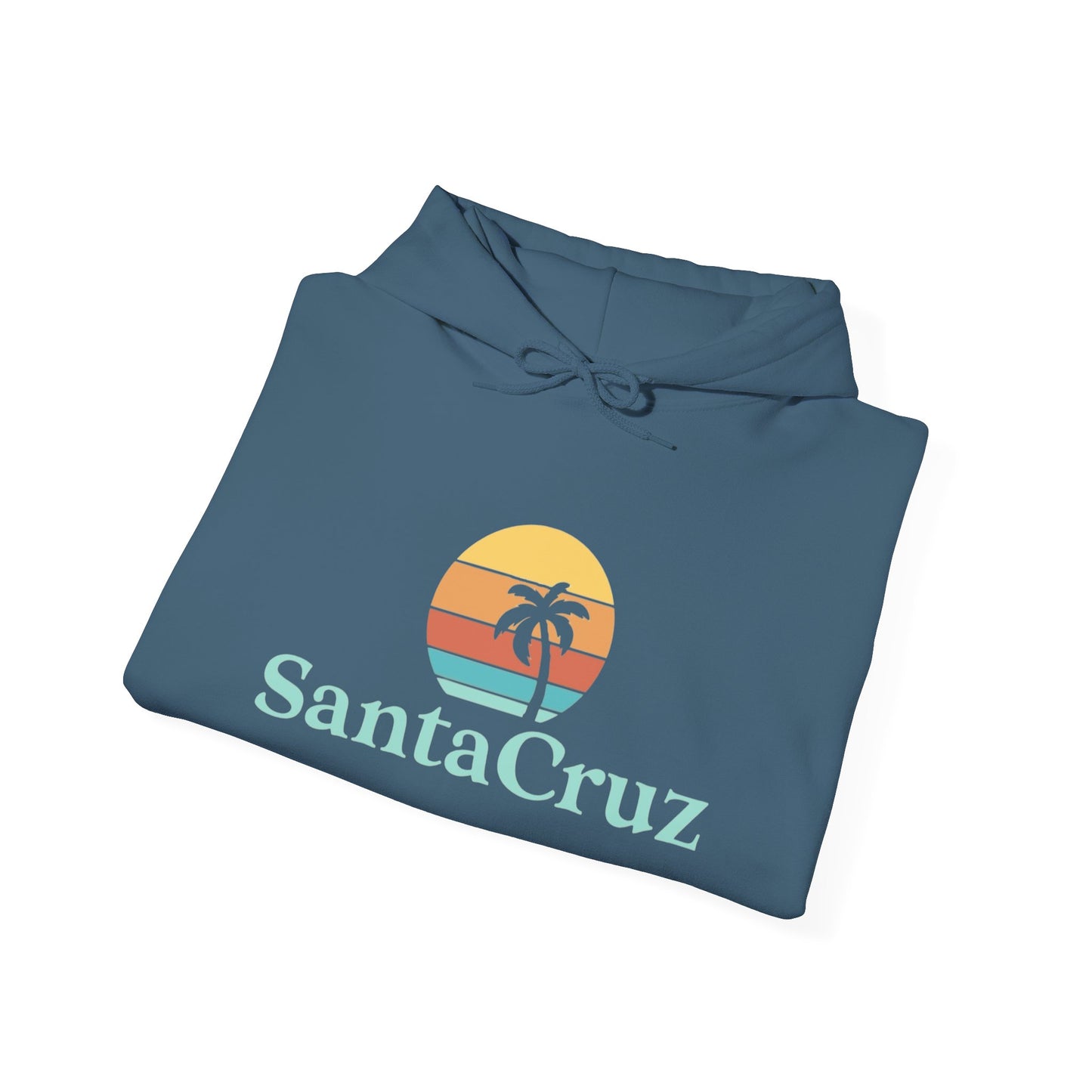 Santa Cruz California Graphic Hoodie Unisex Heavy Blend™ Hooded Sweatshirt