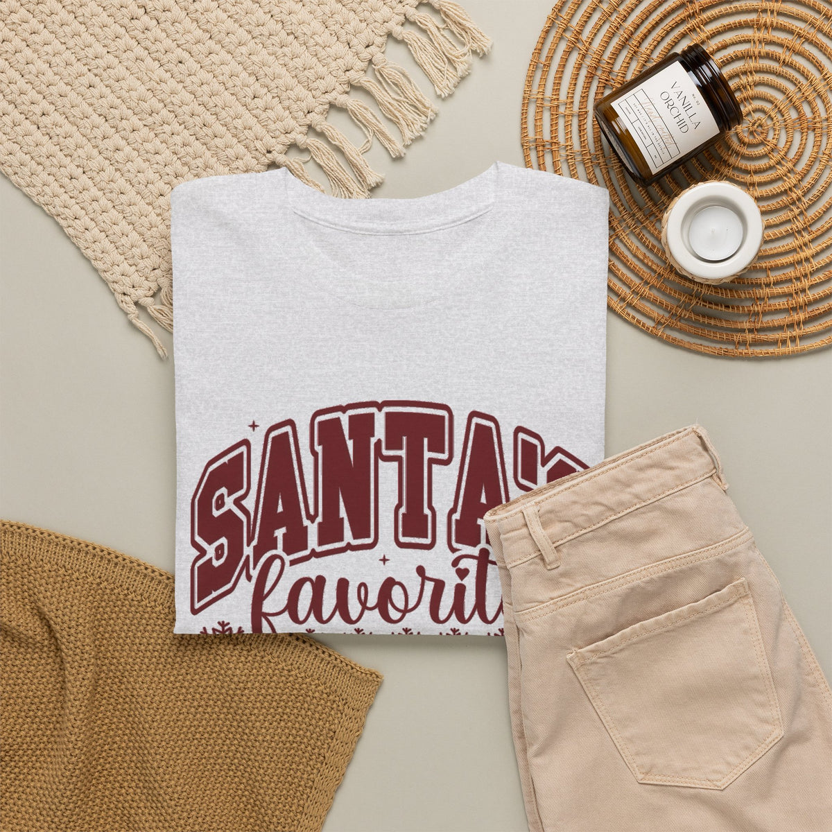 Santa's Favorite Nurse T-Shirt | Christmas Nurse Shirt