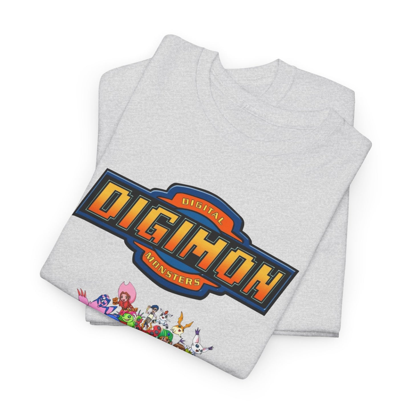 Digimon Retro 90's Kids Vintage Graphic T Shirt Unisex Heavy Cotton Tee