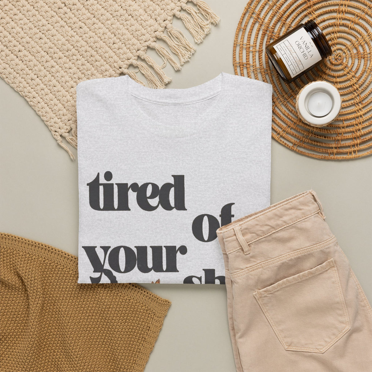 Tired of Your Mess Funny Graphic T-Shirt Men's Graphic Tee