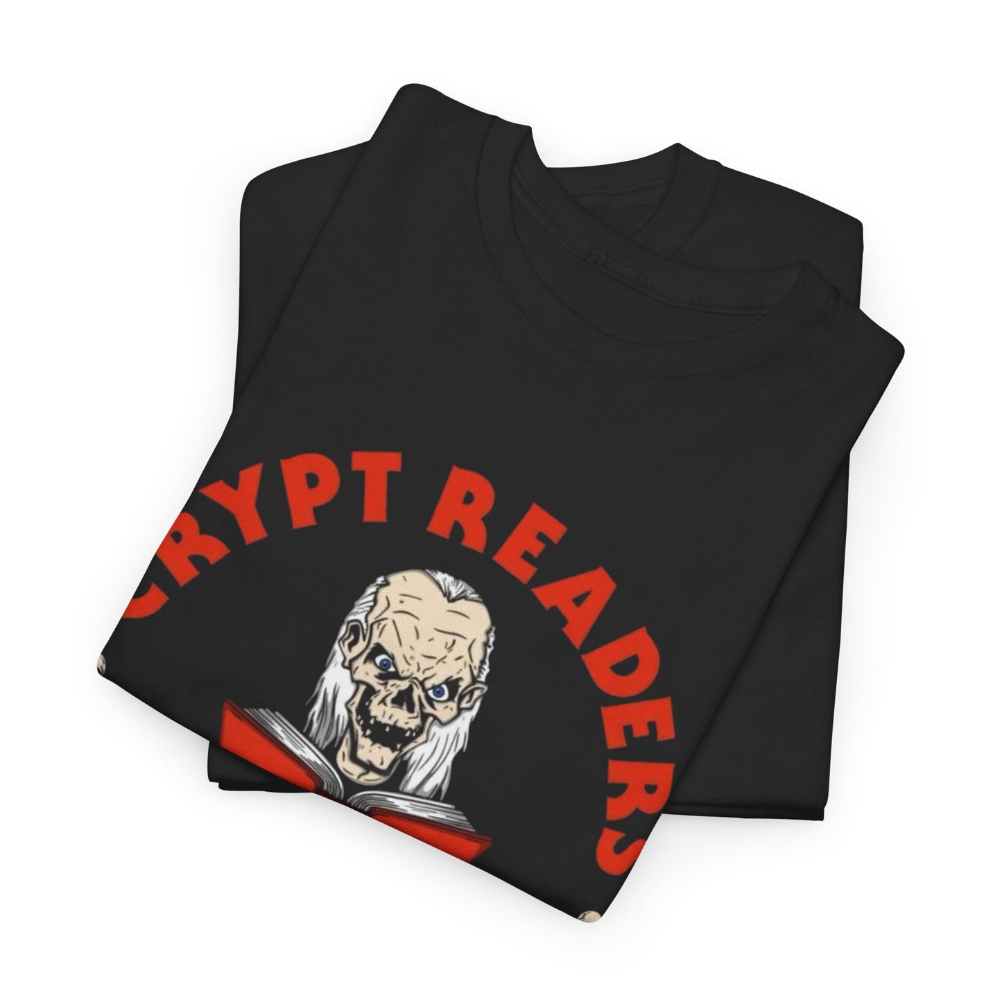 Crypt Readers Book Club Vintage Graphic T Shirt Unisex Heavy Cotton Tee