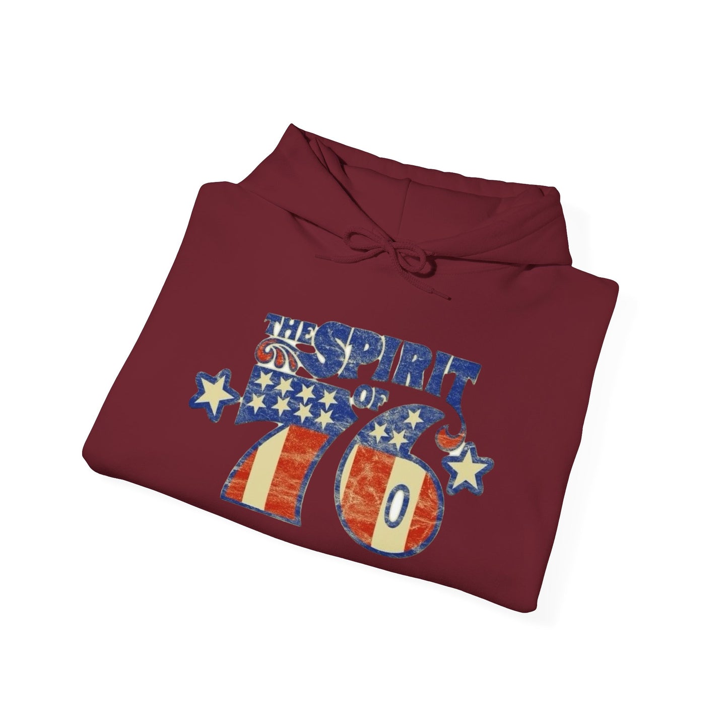 USA Spirit Of 76 Vintage Graphic Hoodie Heavy Blend™ NEW Sweatshirt