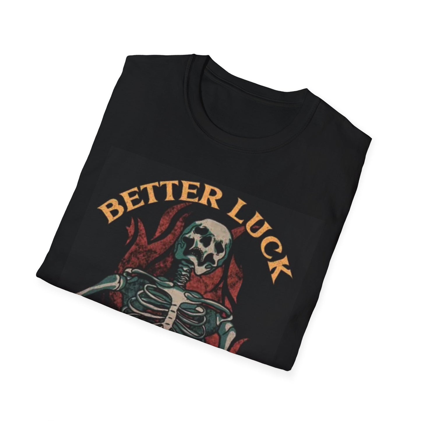 Better Luck Next Time Graphic T Shirt Retro Racing Skull Vintage Softstyle