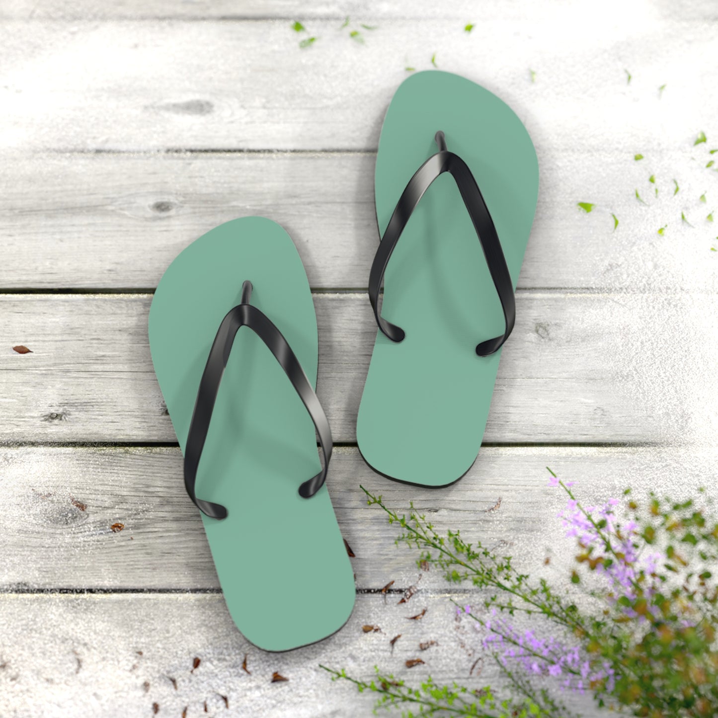 Mint Green Flip Flops, Sandals Slides, Summer Footwear, Brand New