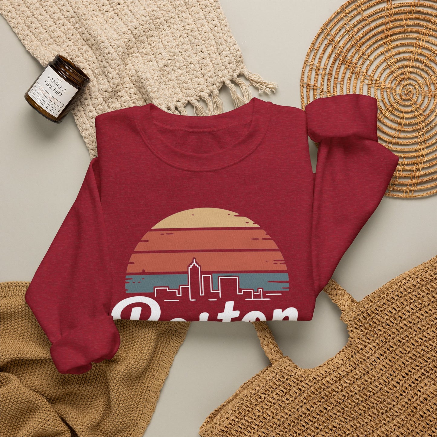 Boston Skyline Sweater NEW Unisex Heavy Blend™ Crewneck Sweatshirt