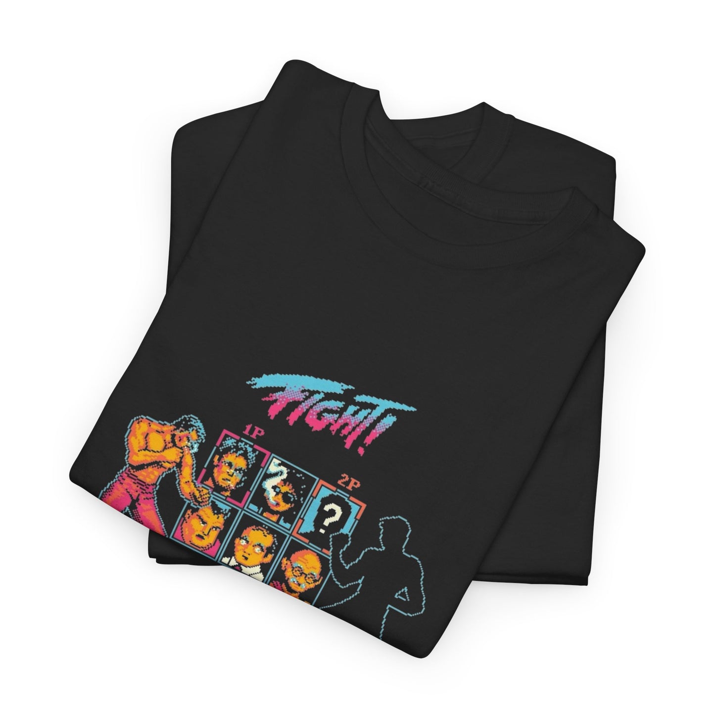 Fight Classic Video Games Graphic T Shirt Unisex Heavy Cotton Tee