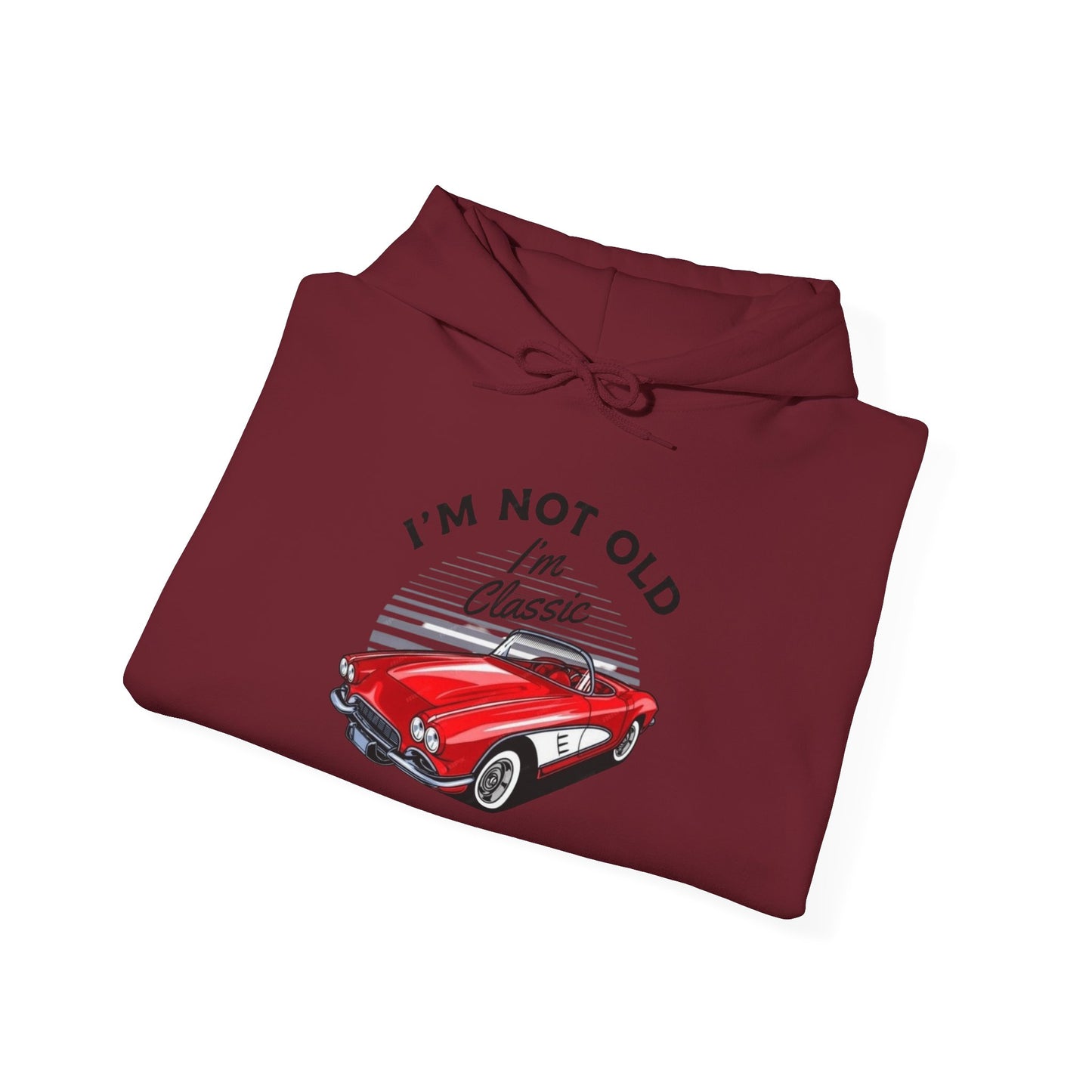 Classic Corvette Retro Graphic Hoodie Unisex Heavy Blend™ Hooded Sweatshirt