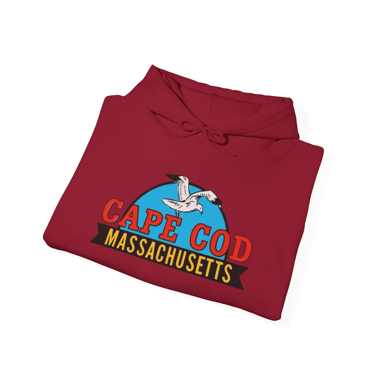 Cape Cod Seagull Graphic Hoodie Unisex Heavy Blend™ Hooded Sweatshirt
