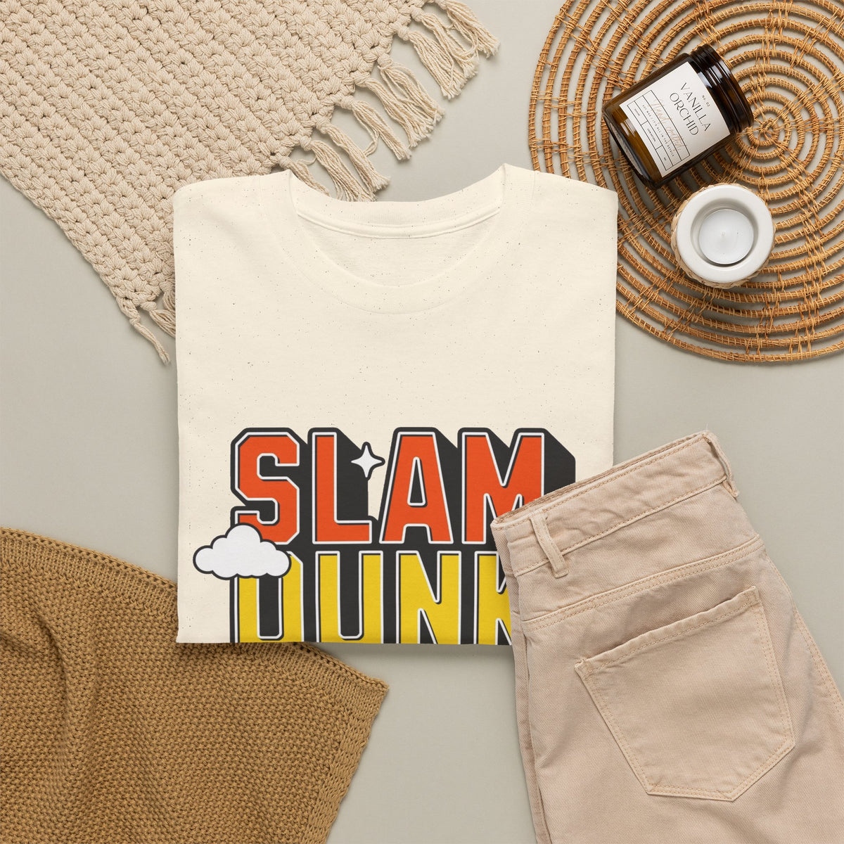 Slam Dunk Graphic T Shirt Men's Retro Heavy Cotton Tee