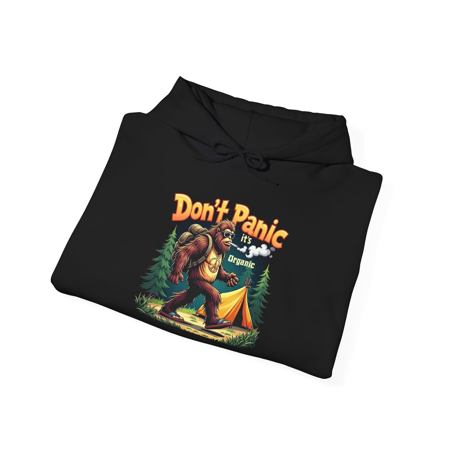 Don't Panic Its Organic Hoodie Bigfoot Unisex Heavy Blend™ Hooded Sweatshirt