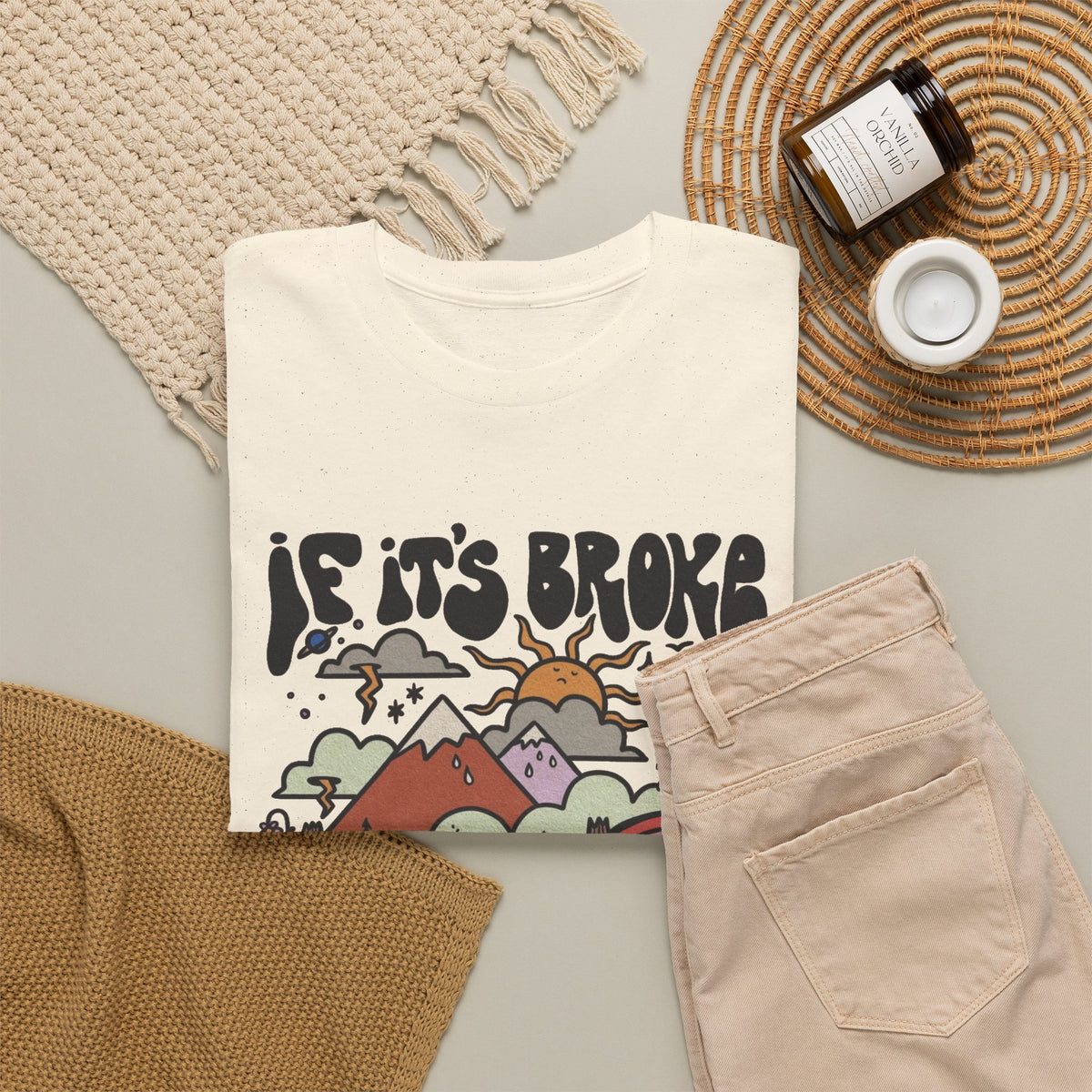 If Its Broke Go Out And Vote Graphic T Shirt Men's Heavy Cotton Tee