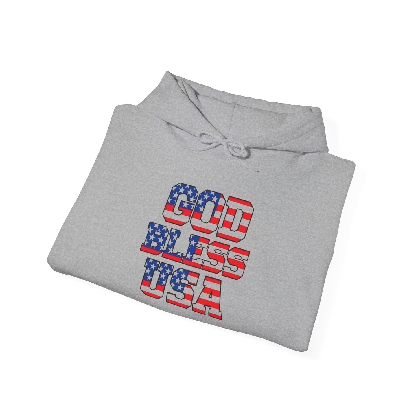 God Bless USA Graphic Hoodie NEW ADULT Unisex Heavy Blend™ Hooded Sweatshirt
