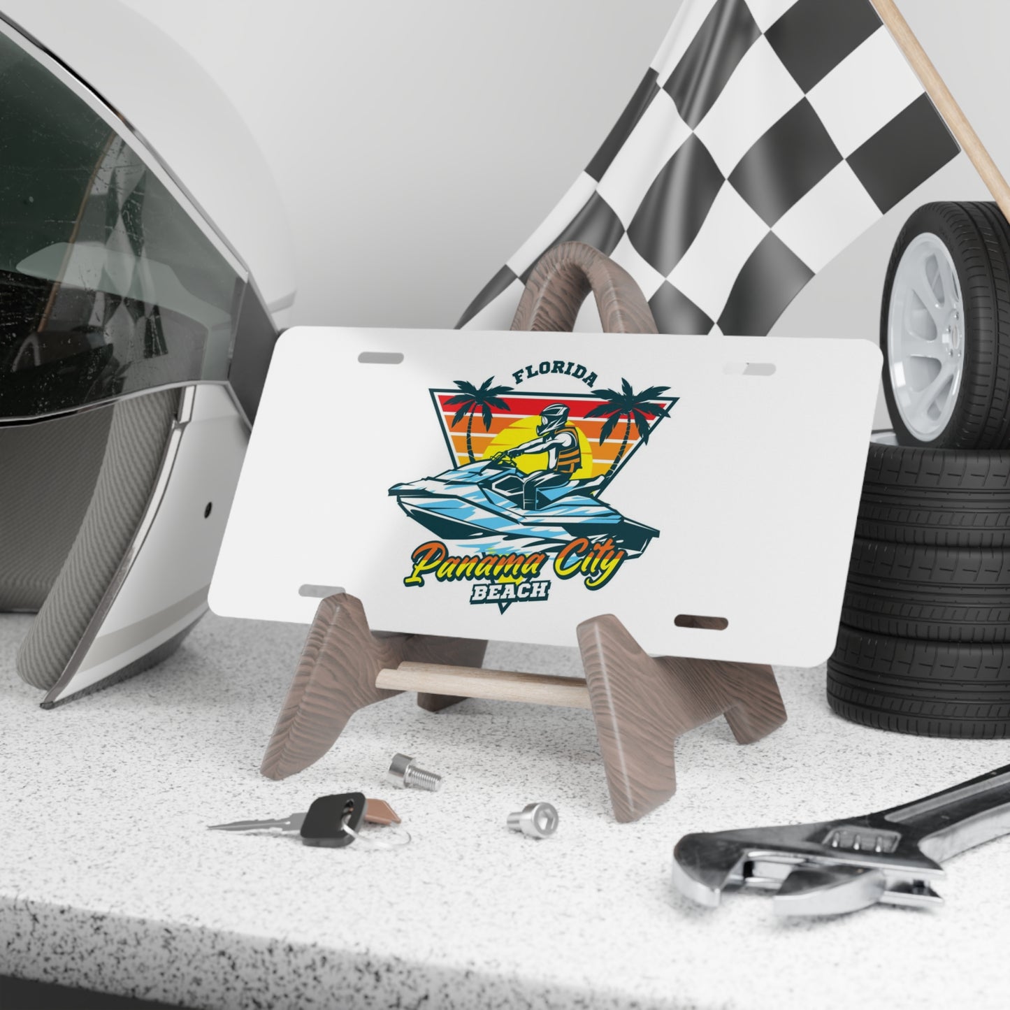 Panama City Jet Ski Beach Florida License Vanity Plate BRAND NEW USA