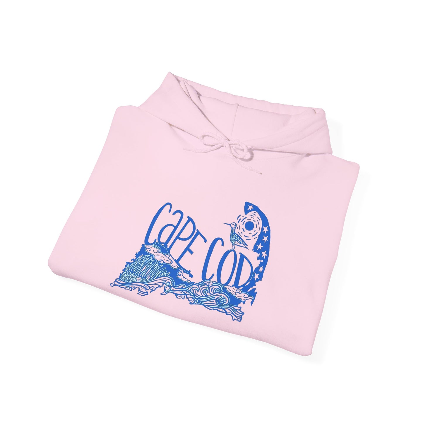 Cape Cod Retro Graphic Hoodie Unisex Heavy Blend™ Hooded Sweatshirt