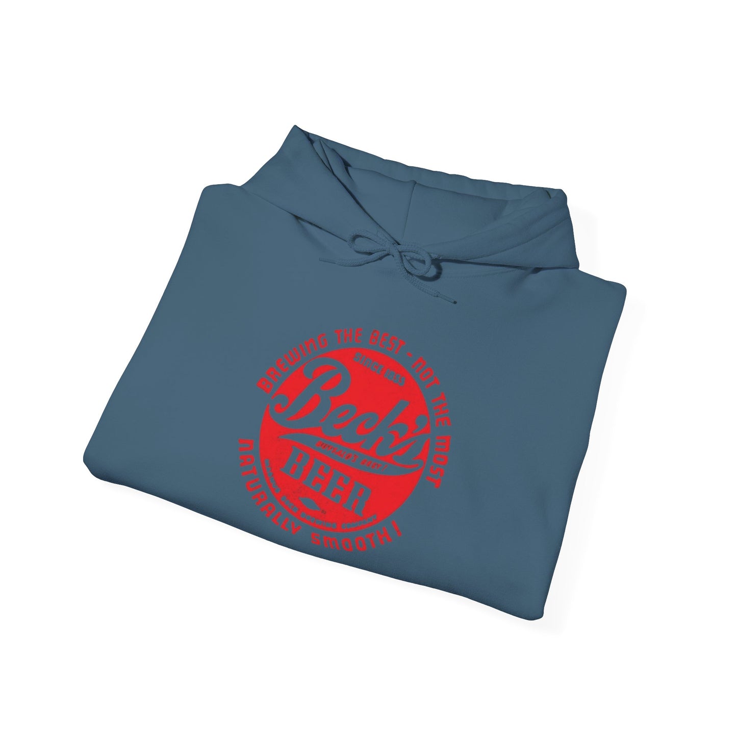 Becks Beer Graphic Hoodie Retro Unisex Heavy Blend™ Hooded Sweatshirt