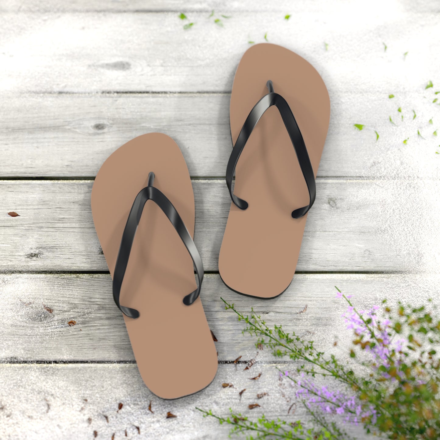 Sandy Brown Flip Flops, Sandals Slides, Summer Footwear, Brand New