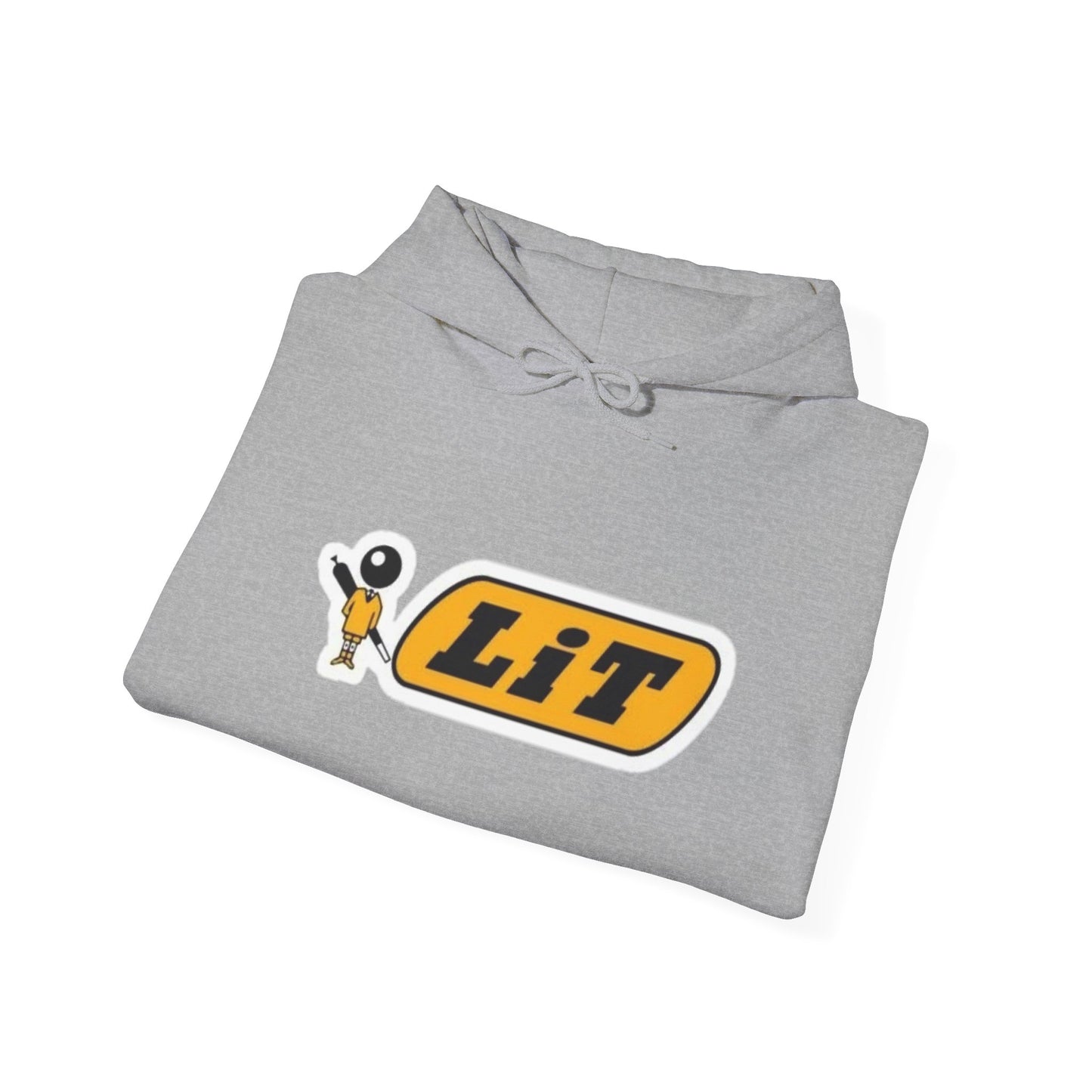 Lit Funny Meme Graphic Hoodie Unisex Heavy Blend™ Hooded Sweatshirt