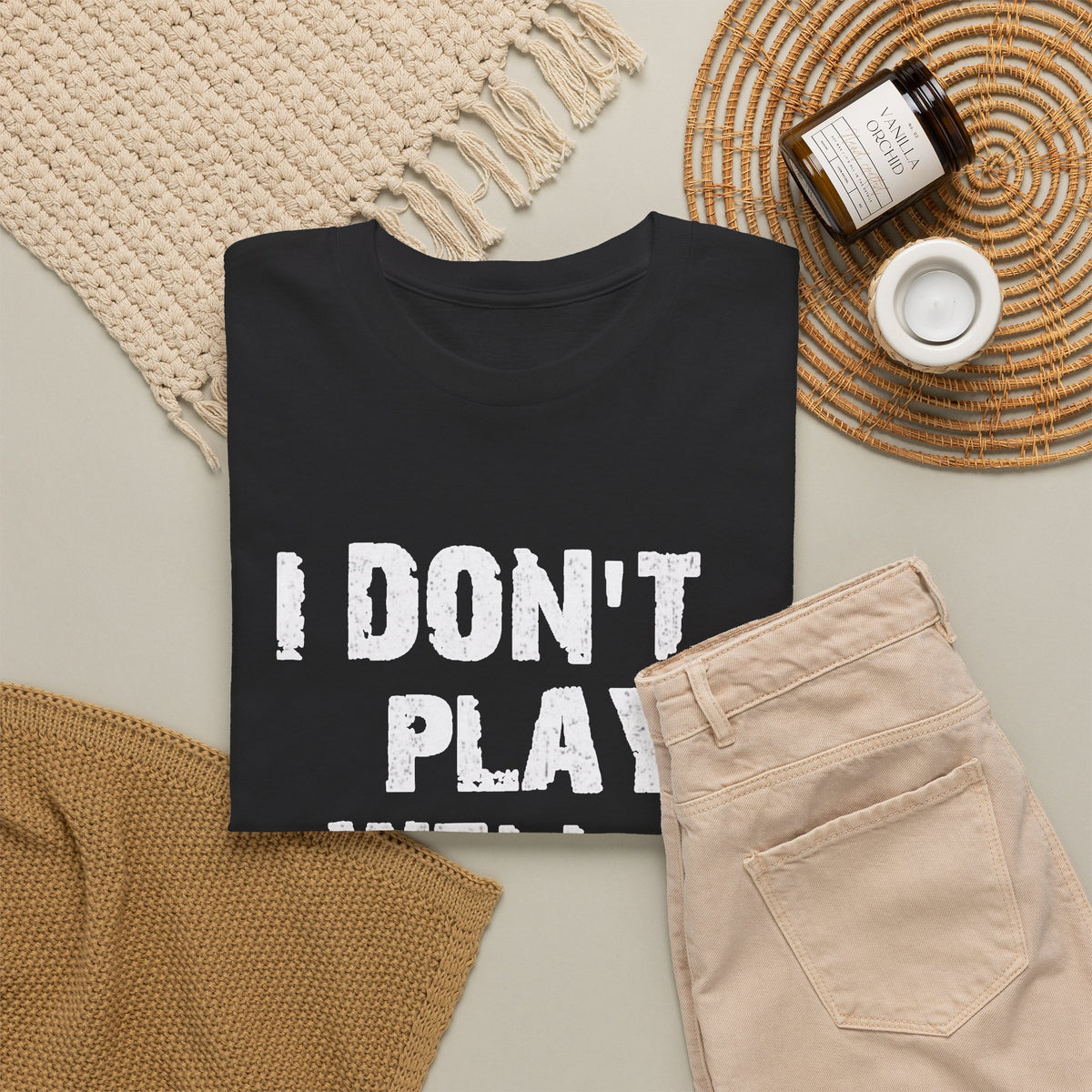 I Don't Play Well With Others Graphic T Shirt Men's Heavy Cotton Tee