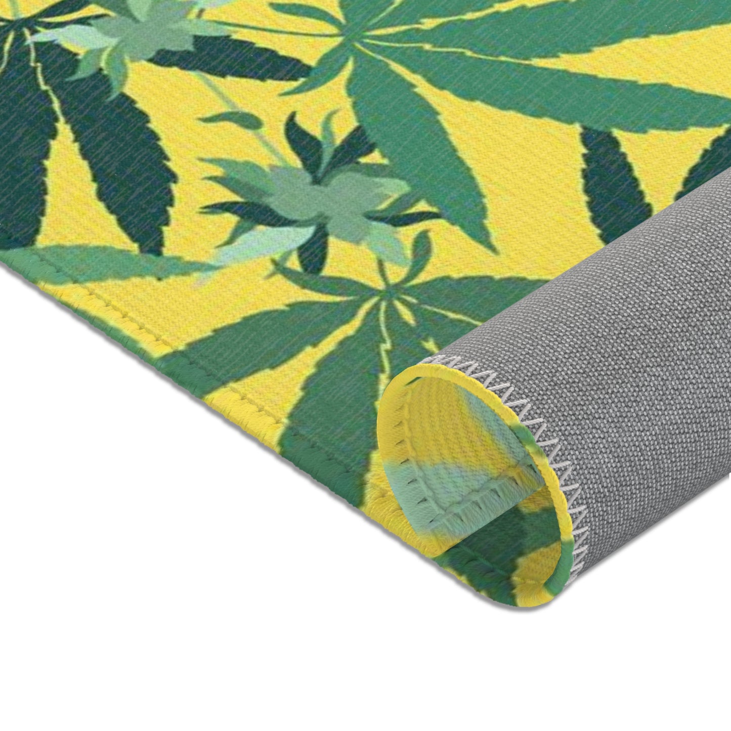 Weed leaf Area Rug Funny College Dorm