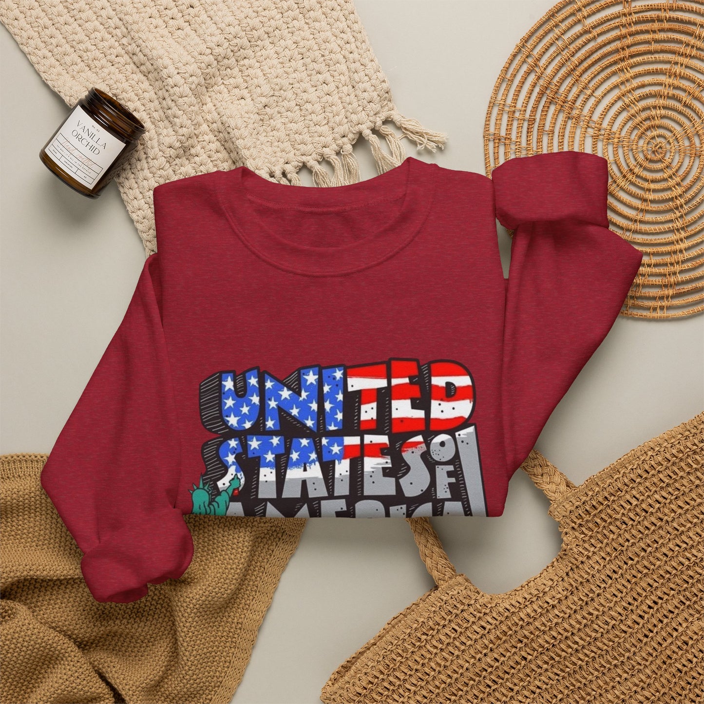United States Of America Sweater NEW Unisex Heavy Blend™ Crewneck Sweatshirt