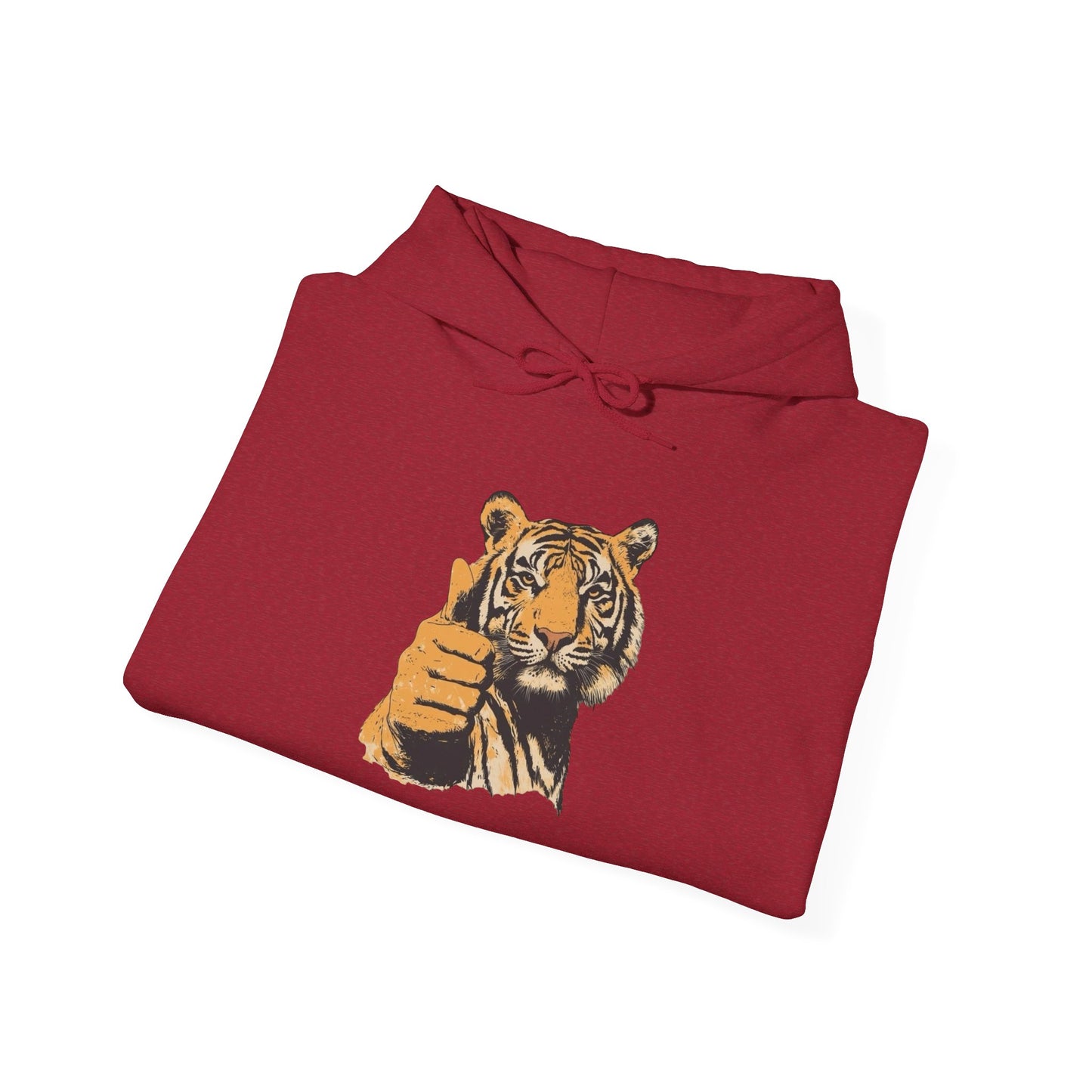 Tiger Thumbs Up Graphic Hoodie Unisex Heavy Blend™ Hooded Sweatshirt