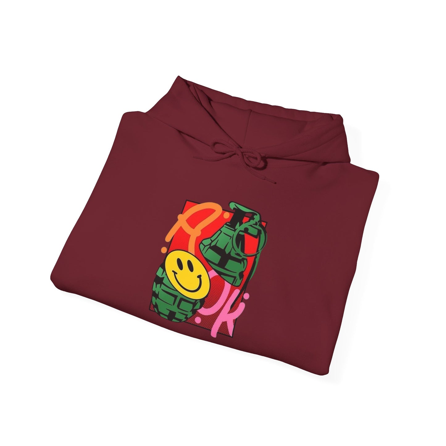 Everything Is A OK Graphic Hoodie Unisex Heavy Blend™ Hooded Sweatshirt