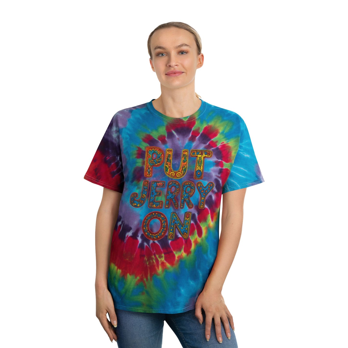 Jerry Garcia Vintage Graphic T Shirt S-2XL Unisex Cotton Tee Tie-Dye Tee, Spiral