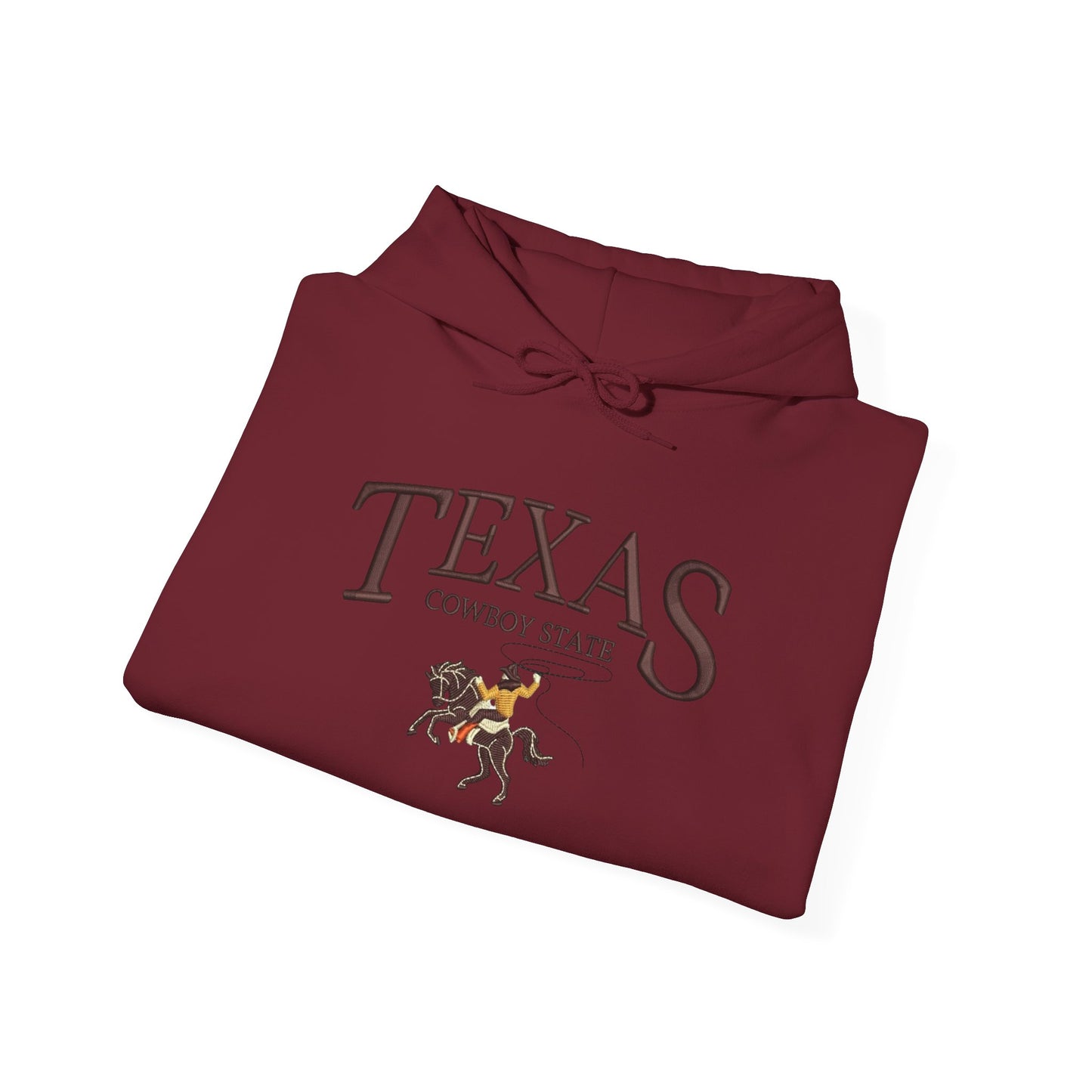 Texas Cowboy State Graphic Hoodie NEW Heavy Blend™ Hooded Sweatshirt