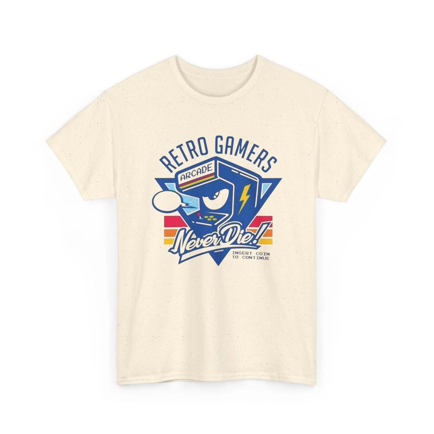 Retro Gamers Arcade Graphic T Shirt Men's Heavy Cotton Tee