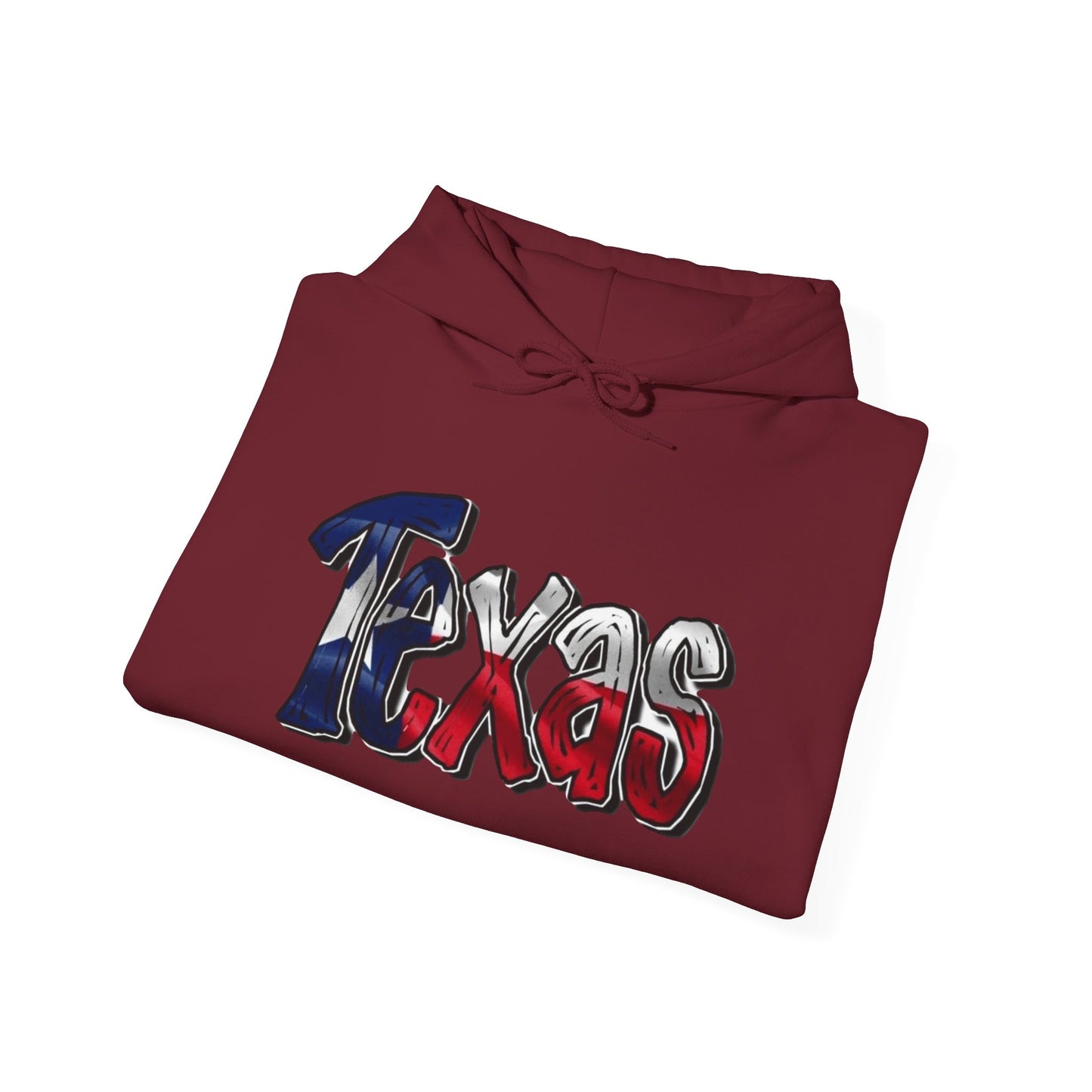 Texas American Flag USA Graphic Hoodie NEW Unisex Heavy Blend™ Hooded Sweatshirt
