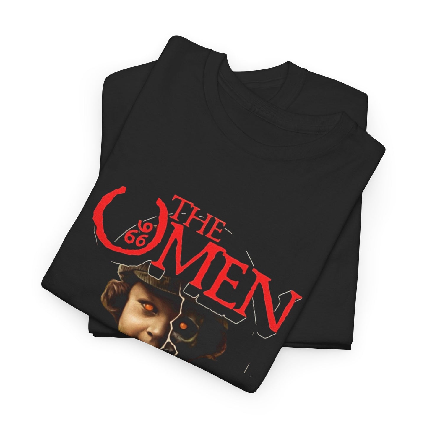 The Omen Retro Horror Graphic T Shirt NEW ADULT Vintage