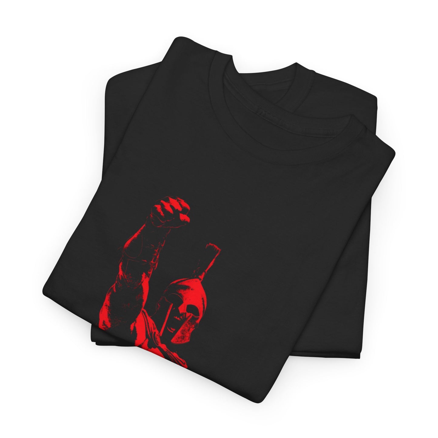Spartan Warrior Battle Cry Graphic T Shirt Unisex Heavy Cotton Tee