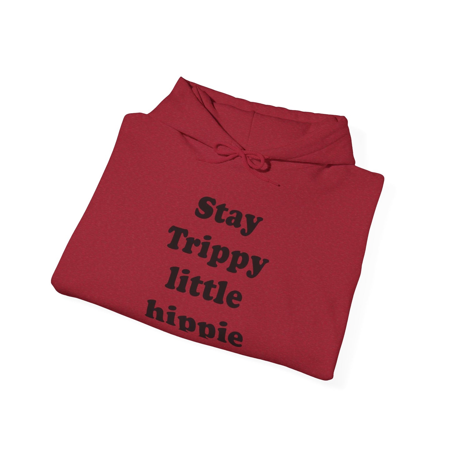 Stay Trippy Little Hippy Retro Graphic Hoodie Heavy Blend™ Hooded Sweatshirt