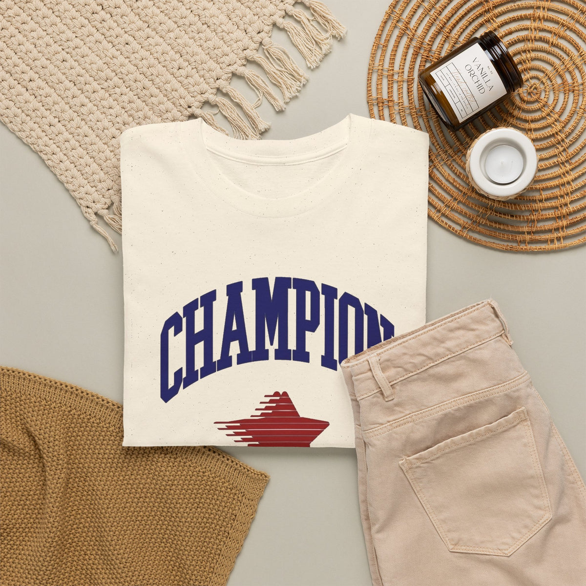 Champion Christ Always Wins Graphic T Shirt Men's Jesus Heavy Cotton Tee