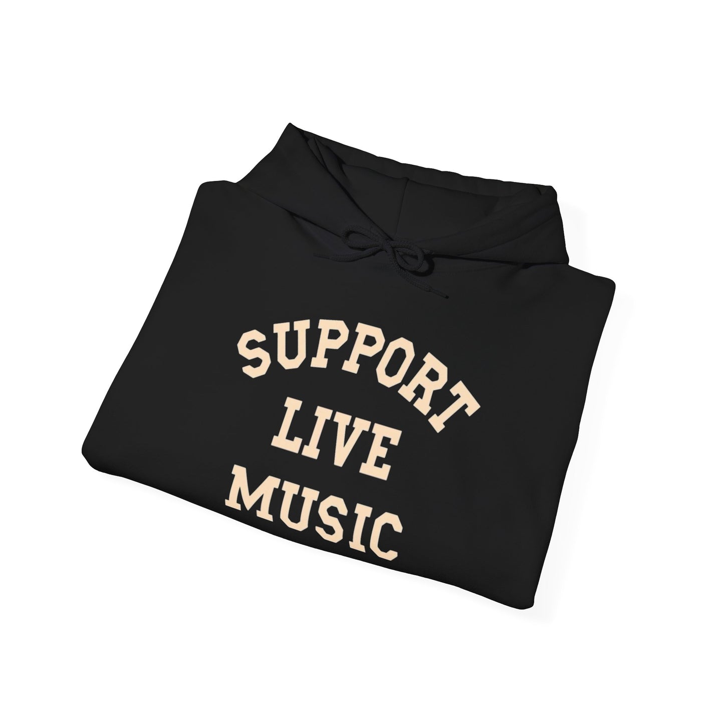 Support Live Music Graphic Hoodie NEW ADULT Heavy Blend™ Hooded Sweatshirt