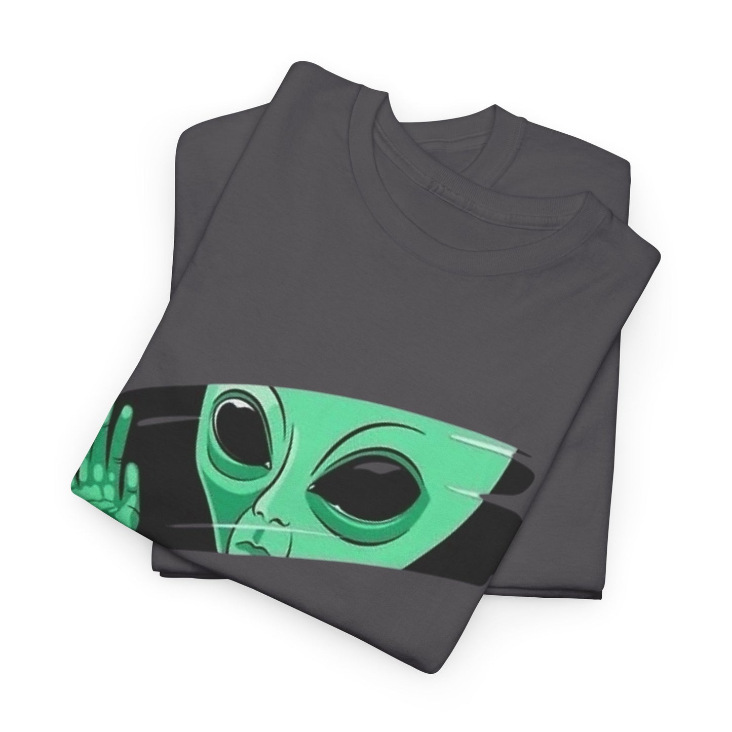 Aliens Watching Us Graphic T Shirt Men's Heavy Cotton Tee