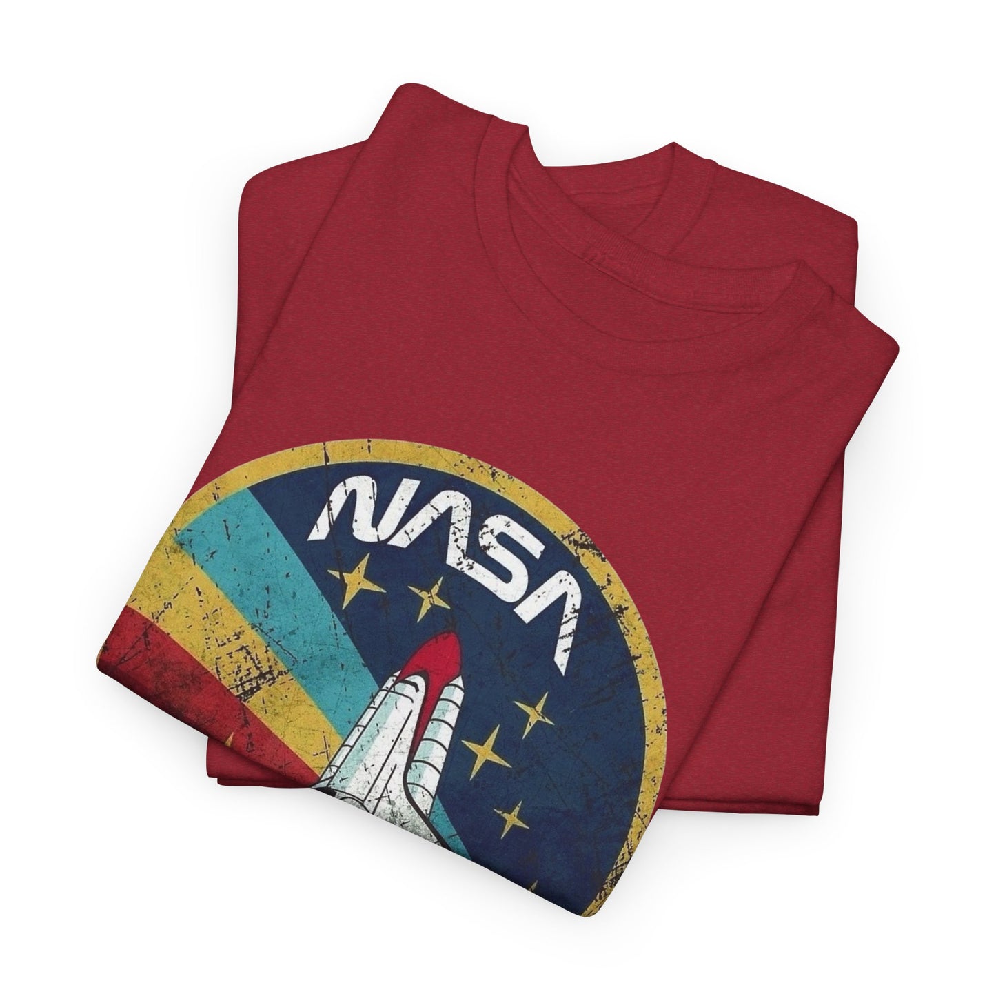 NASA Space Astronaut Vintage Graphic T Shirt Men's Heavy Cotton Tee